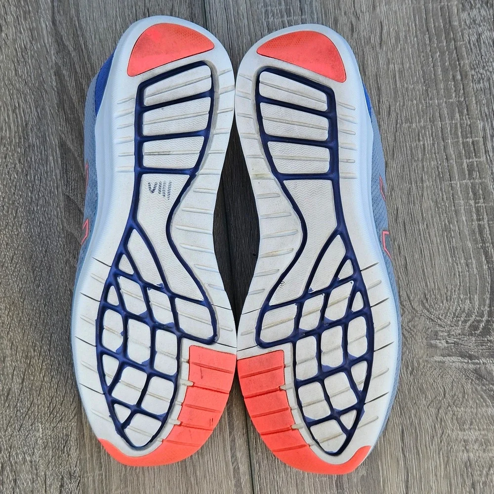 New Balance 715v4 Womens 9 Grey Blue Coral Training Shoes WX715CC4 Low Top